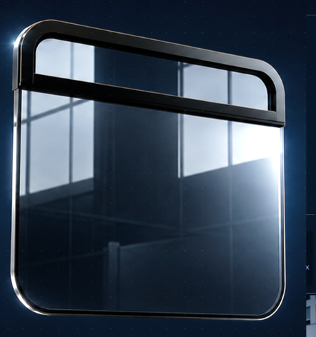 KÖNIG flush-closing tilting vehicle window, product render